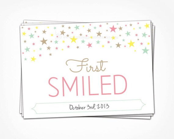 baby milestone cards etsy