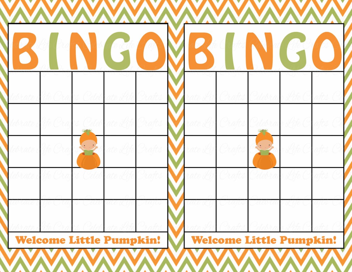 Blank Baby Shower Bingo Cards Printable Download Baby Boy - Etsy
