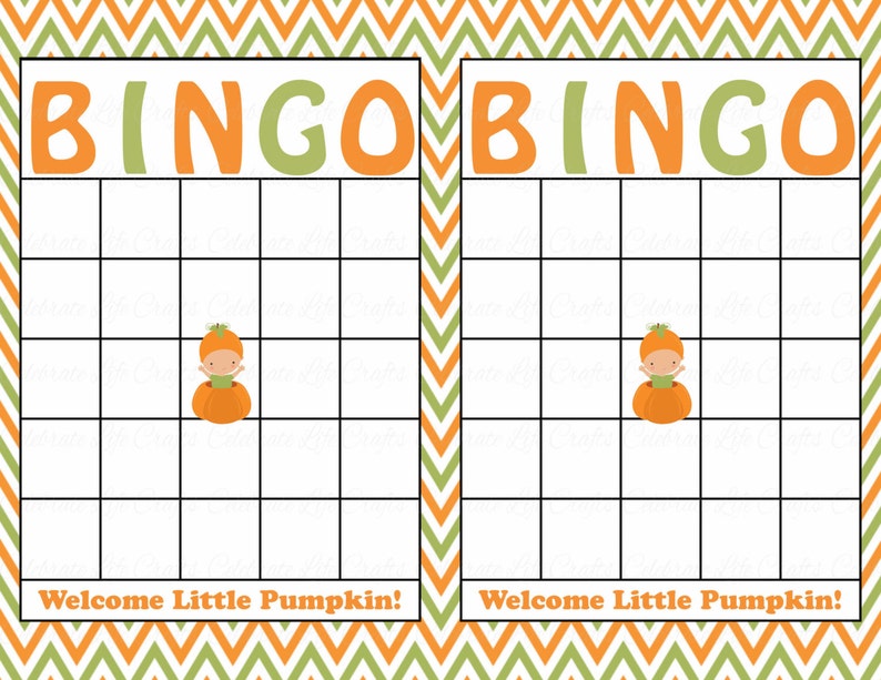 Blank Baby Shower Bingo Cards Printable Download Baby Boy | Etsy
