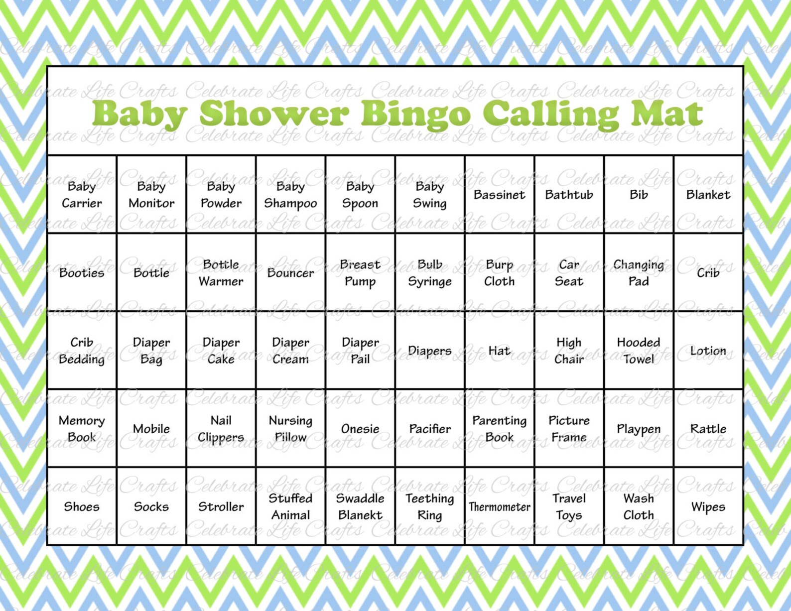 60 baby shower bingo cards printable party baby boy etsy