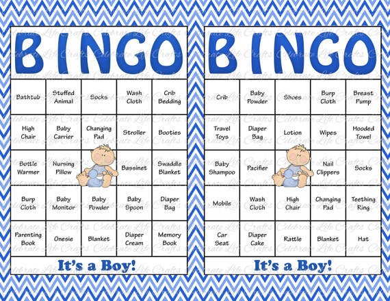 baby shower gift bingo