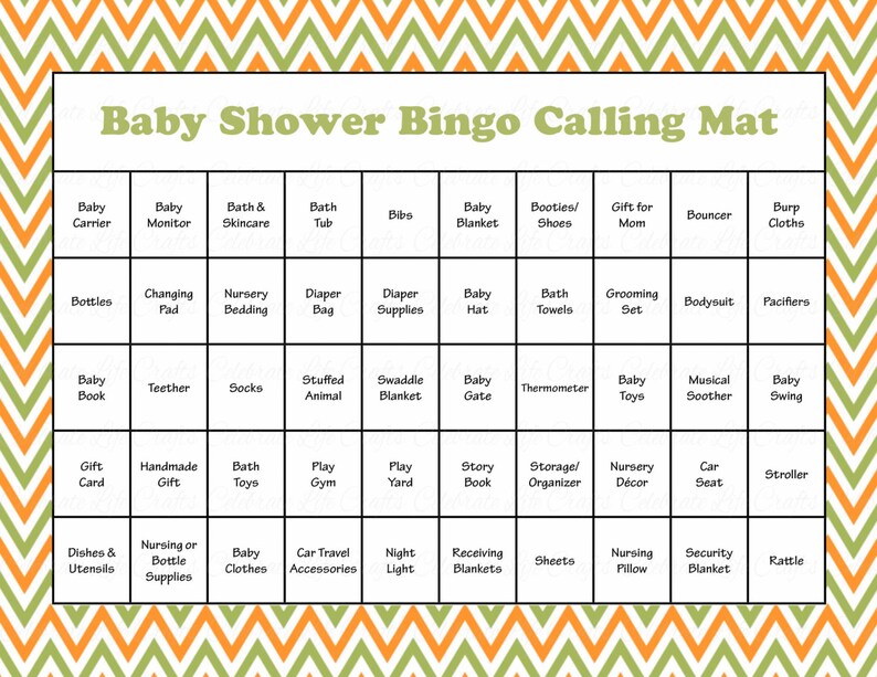 30 Little Pumpkin Baby Shower Bingo Cards 30 Prefilled Bingo Cards Boy Baby Shower Game Green Orange Printable Download B21001 image 3