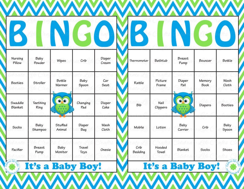 Free printable baby shower bingo cards pdf - knowledgeopl