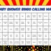 60 Superhero Baby Shower Bingo Cards 60 Prefilled Bingo Cards Boy Baby Shower Game Red Blue ...