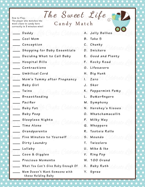 baby shower game ideas for boy
