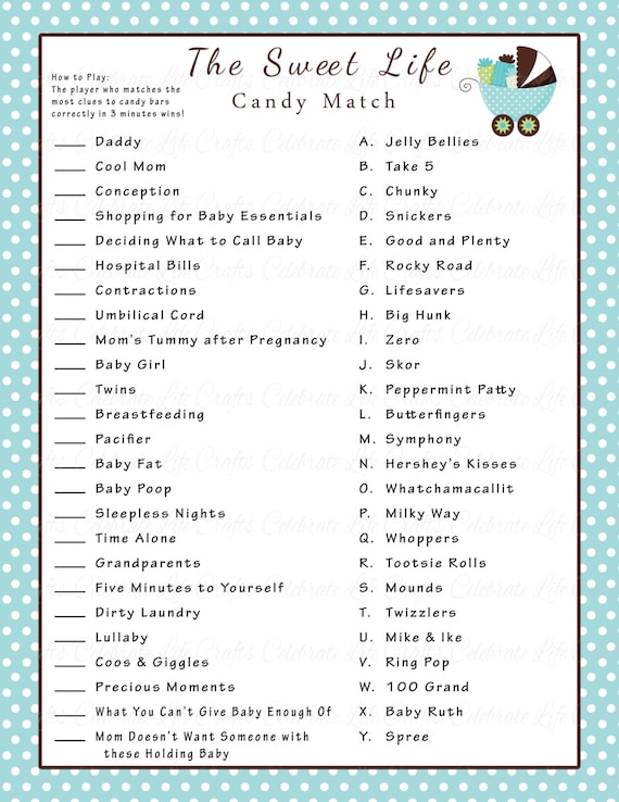 baby shower game ideas for boy