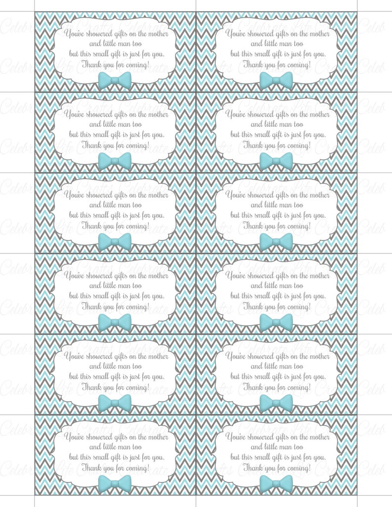 Thank You Baby Shower Printable Tag Labels Printable Baby Etsy