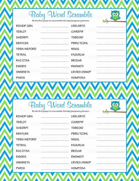 Juegos Para Baby Shower Con Respuestas