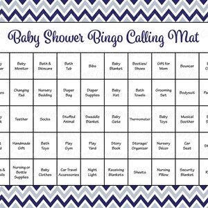 30 Elephant Baby Shower Bingo Cards Printable Baby Bingo No Duplicates Navy Blue Elephant Baby Shower Game Instant Download B3003 image 3