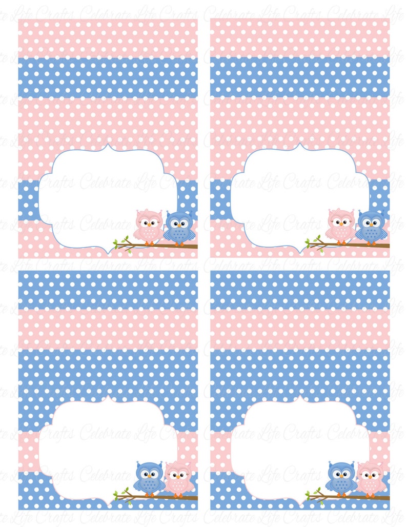 Baby Shower Printable Tent Labels Buffet Table Printable - Etsy