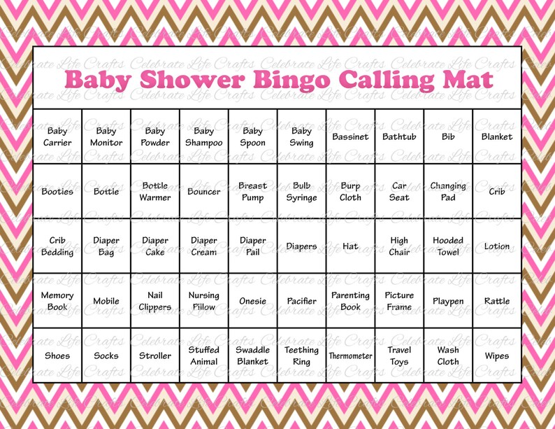 Baby Shower Gift Bingo Baby Shower Gift Bingo
