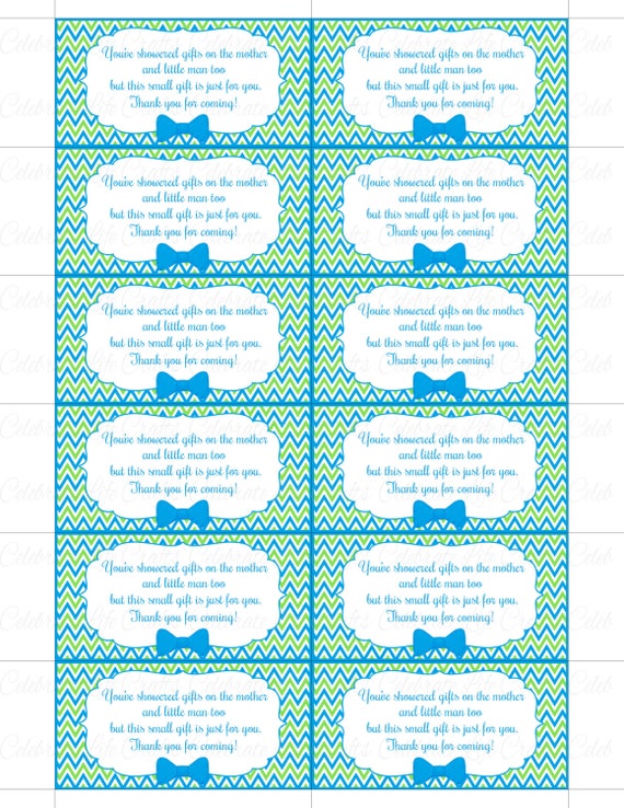 Thank You Baby Shower Printable Tag Labels Printable Baby Etsy