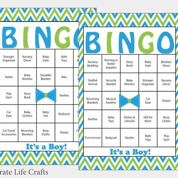 Bow Tie Bingo Etsy