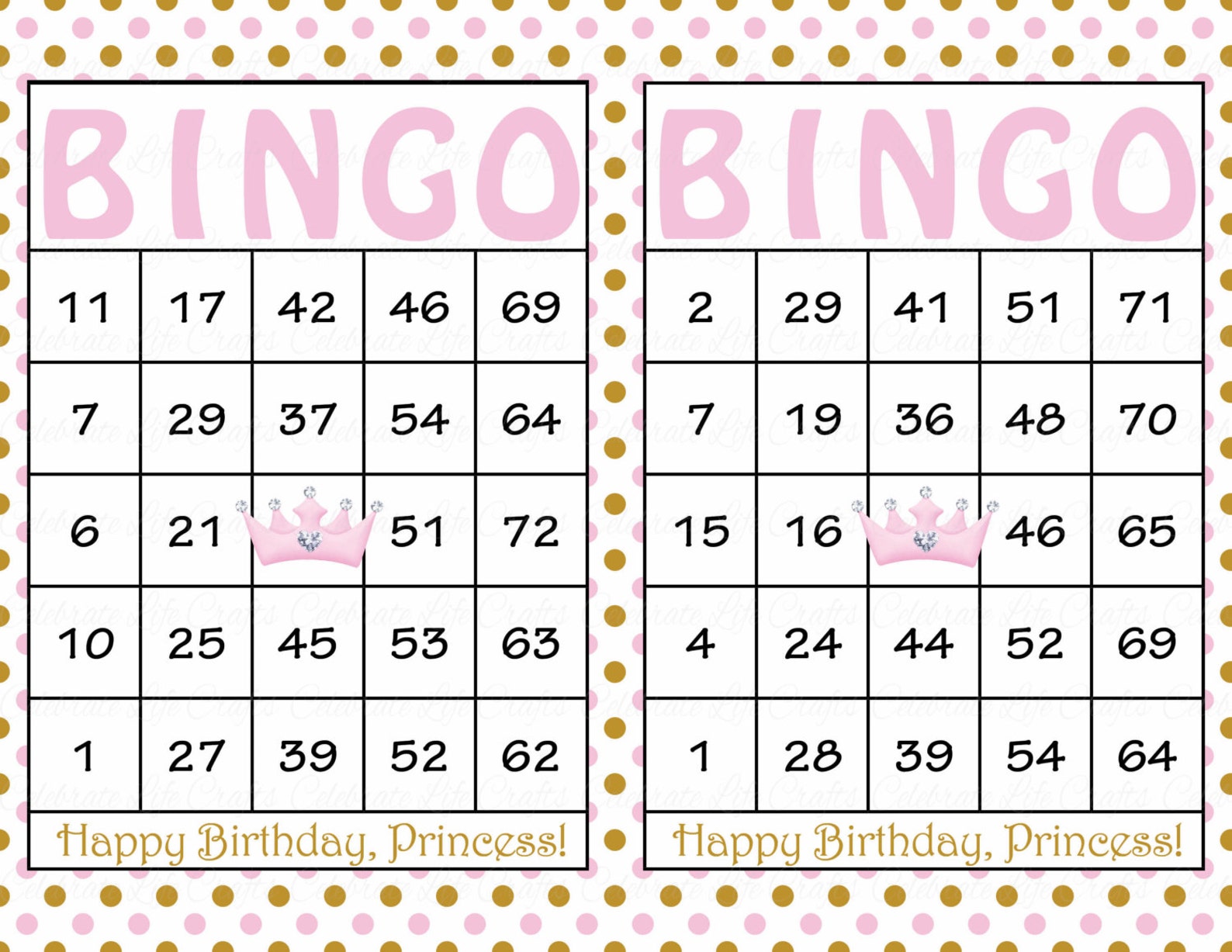 30 Birthday Printable Bingo Cards Instant Download Pink - Etsy