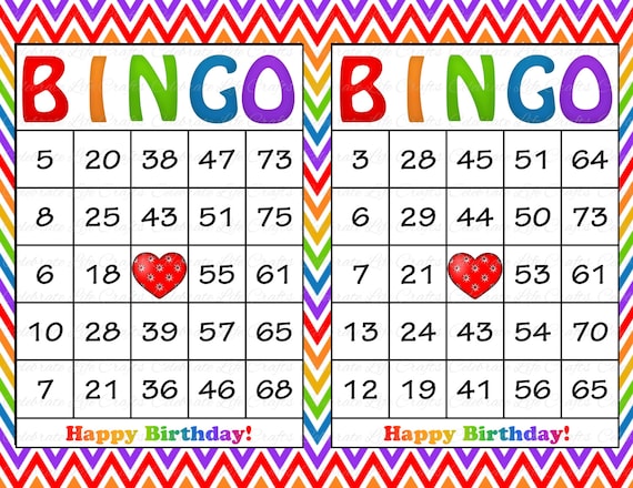 Rainbow Friends Bingo Card