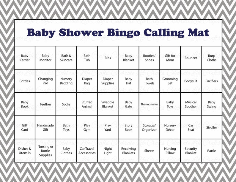 60 Little Man Baby Shower Bingo Cards 60 Prefilled Bingo Cards Boy Baby Shower Game Navy Gray Printable Download B1006 image 3