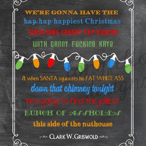 clark griswold colorful vertical print hap hap happiest fun for the holidays - Hap Hap Happiest Christmas clark griswold colorful vertical print hap hap happiest fun for the holidays - Hap Hap Happiest Christmas