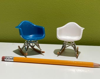 Mini Midcentury Modern Eames Style Shell Rocking Chair