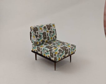 1:12 Scale Mid-Century Modern Chair