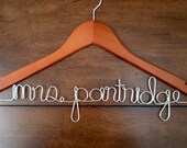 Cherry Wood Wedding Hanger