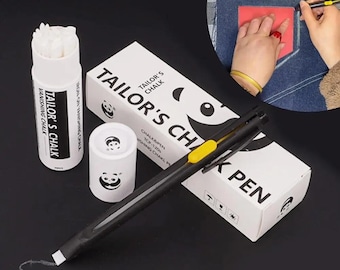 Heat Erasable Fabric Marker Pen with Refill, Sewing Quilting Embroidery Crafts
