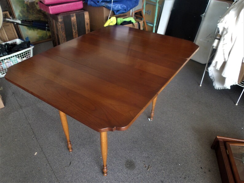 Stickley Twist top fine cherry dinning table drop leaf Etsy