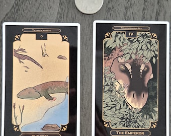 Paleontology Tarot Card Stickers