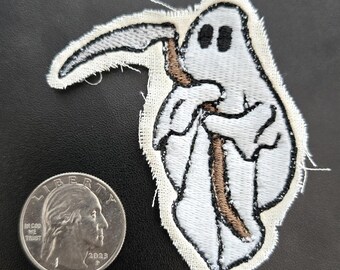 Glow in the Dark Ghost with Scythe patch