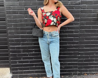 Rose Brocade Handmade Top