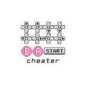Retro Game Controller Konami Code Kiss-Cut Vinyl Decal | Cheater