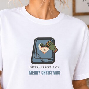 Frosty Window Wave Shirt, Bus Driver Christmas Tee