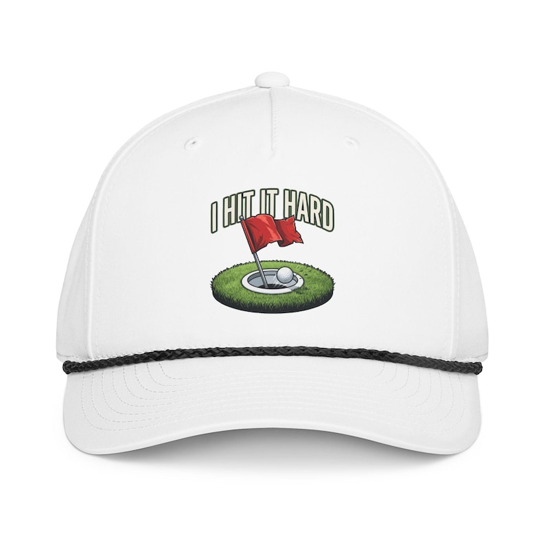 I Hit It Hard rope hat by Yardage Book