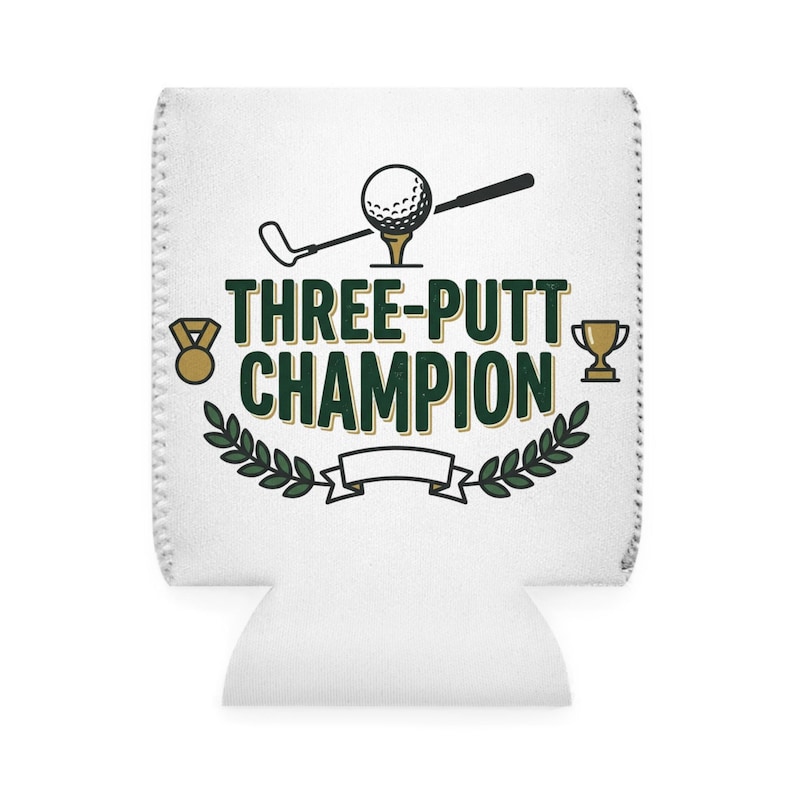 Three-Putt Champion can cooler by Yardage Book