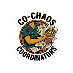 Co-Chaos Coordinators Nurse Sticker , Funny Gift for Your Work Bestie , Night Shift Nurse Coworker Gift , ER Nurse Coffee Sticker