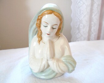 Vintage Virgin Mary Planter Blessed Mother