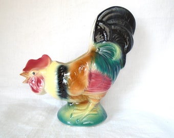 Vintage Rooster Chicken Planter Royal Copley