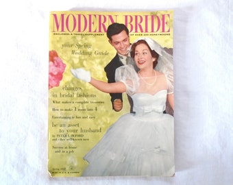 Vintage Modern Bride Magazine Spring 1957