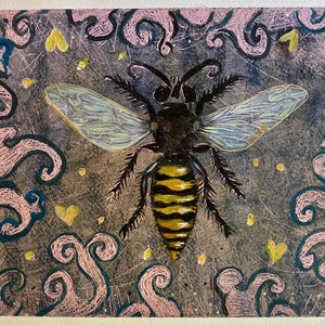 Save the Bees, Dragonfly and Frog Greetings Cards