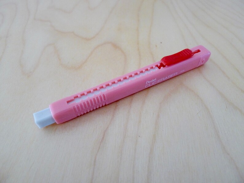 Pentel Rubber Clic Eraser ZE80 PINK x1 Etsy