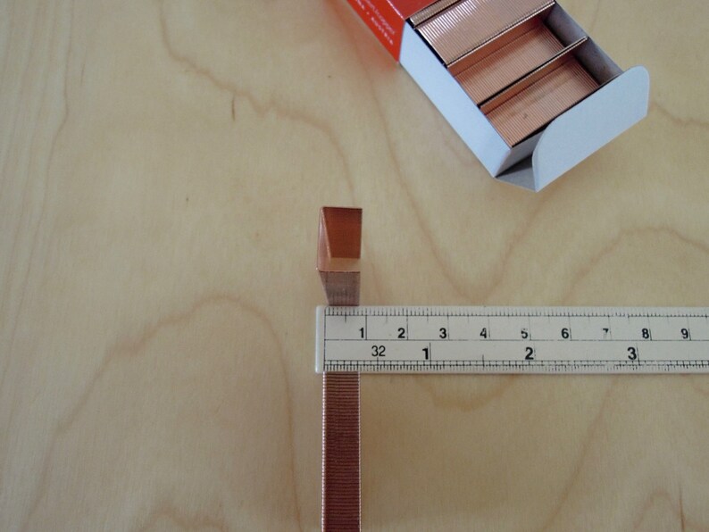 One box of 1000 copper staples SAX 24/8 Etsy