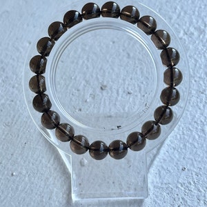 Crystal Bracelet, Smokey Quartz , Smokey Quartz Stretch Bracelet, Adult Crystal Bracelet, 7, 8, and 9 inches