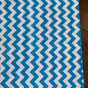 Neon Blue Chevron, Riley Blake, Quilting Crafting fabric