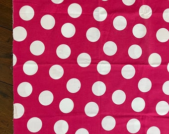 Robert Kaufman Large Dot in Pink, Half Yard, Quilting Crafting Fabric