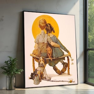 Norman rockwell dog - Etsy 日本