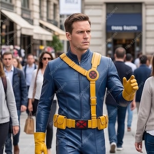 Cyclops Leather Suit Avengers Doomsday Cosplay Costume Scott Summers X-Men Suit image 1