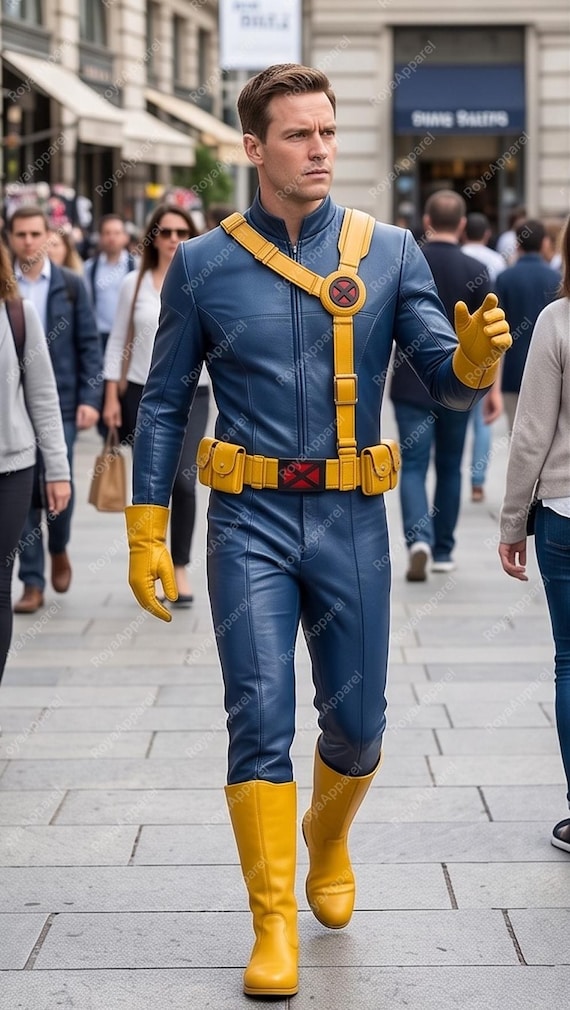 Cyclops Leather Suit Avengers Doomsday Cosplay Costume Scott Summers X-Men Suit