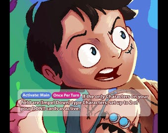 OP16 GU Luffy Custom Holo Alt Art Leader (No AI)