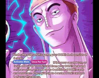 OP15 P Enel Eneru Custom Holo Alt Art Leader (No AI)