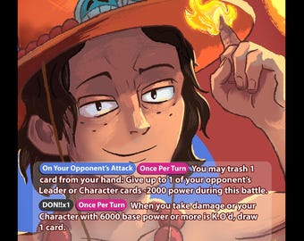 OP13 RU Ace Custom Holo Alt Art Leader (No AI)