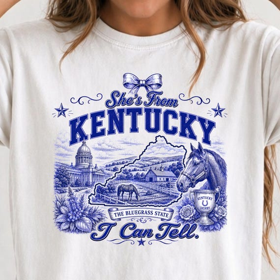 Kentucky State Pride Shirt, Vintage Scenic Tee | 100% Ring-Spun Cotton | Garment-Dyed, Heavyweight S-3XL